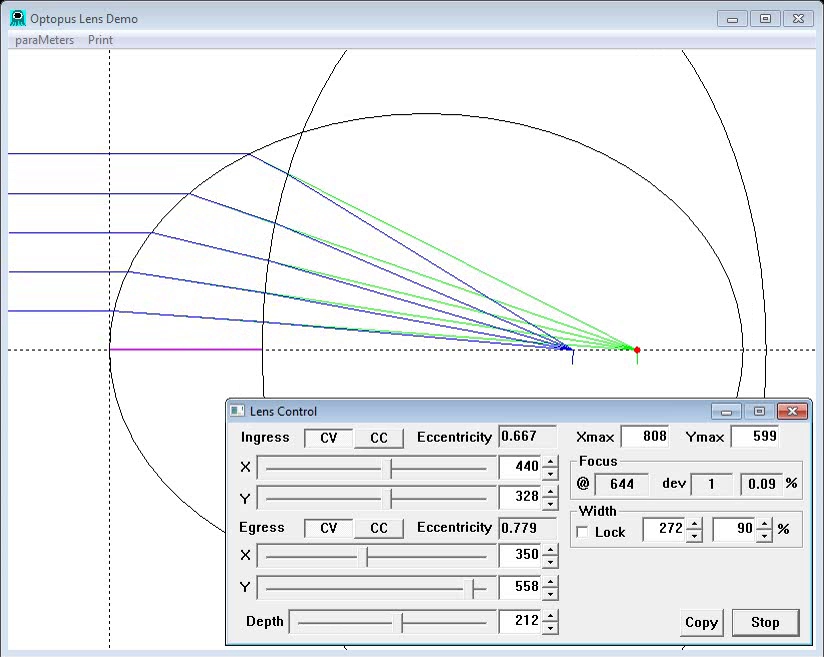 Lens Ray Trace